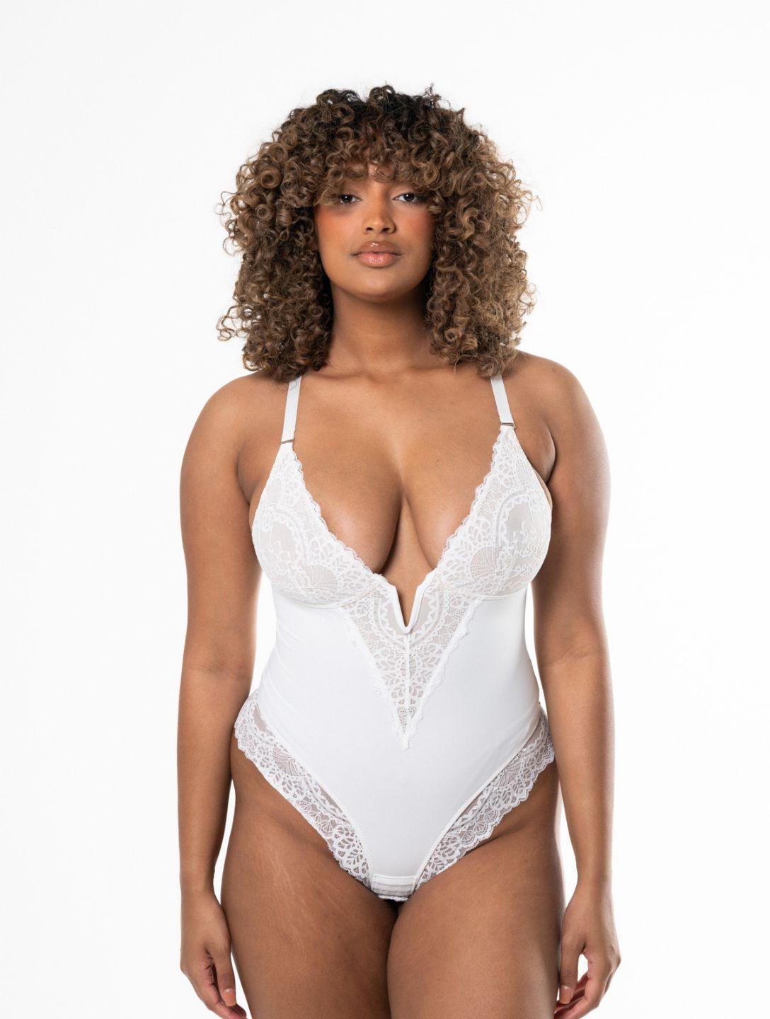 Soft Lace V-Neck Bodysuit