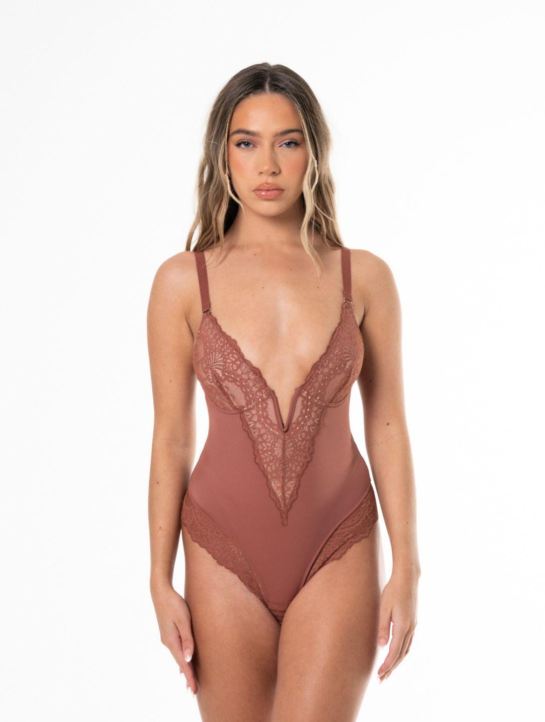 Soft Lace V-Neck Bodysuit