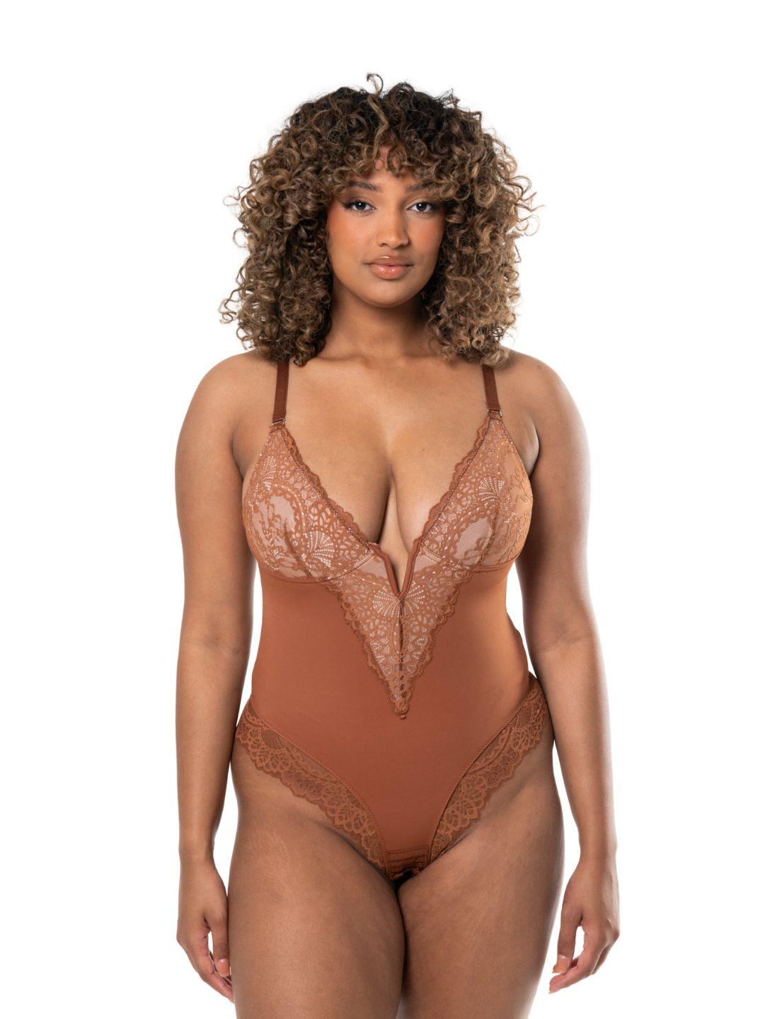 Soft Lace V-Neck Bodysuit